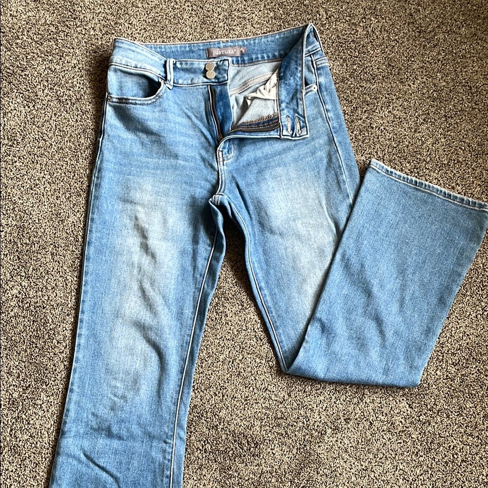 Just USA Blue Boot Cut Jeans Classic Style